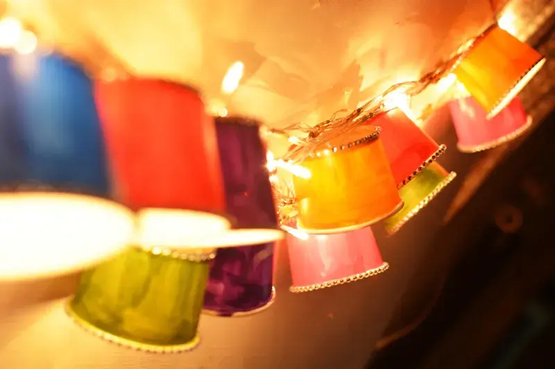 Paper Cup Diwali Light Garland Decoration