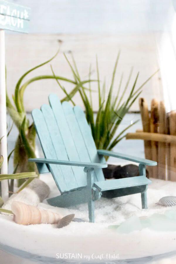DIY Beach Relaxing Chair in Popsicles Craft Ideas For Adults