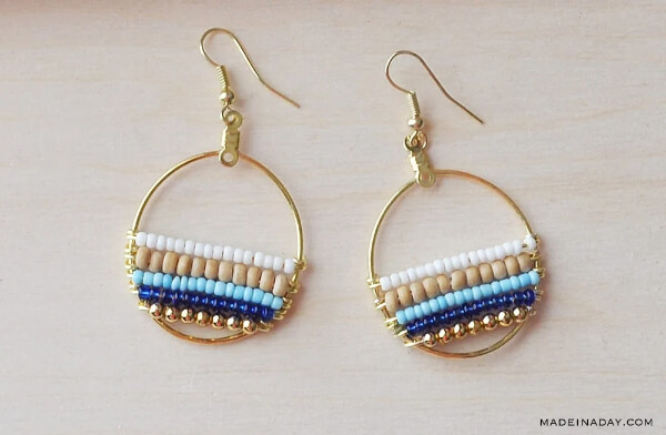 Beaded Beautiful Set Of Earrings With an Ethnic Look