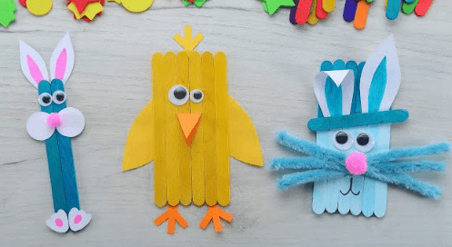 Bunny and Chick Easter Set Craft for Kids