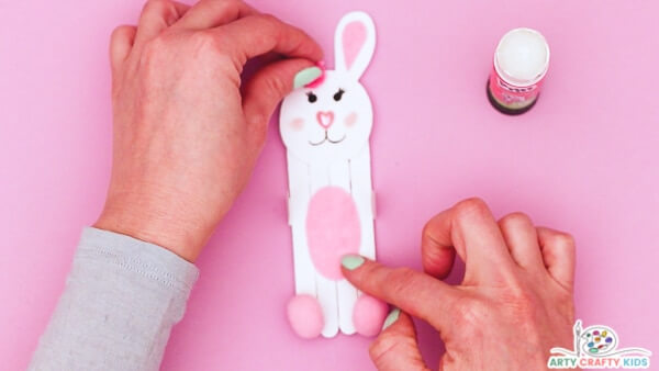 Bunny Popsicle Stick Craft for Kids