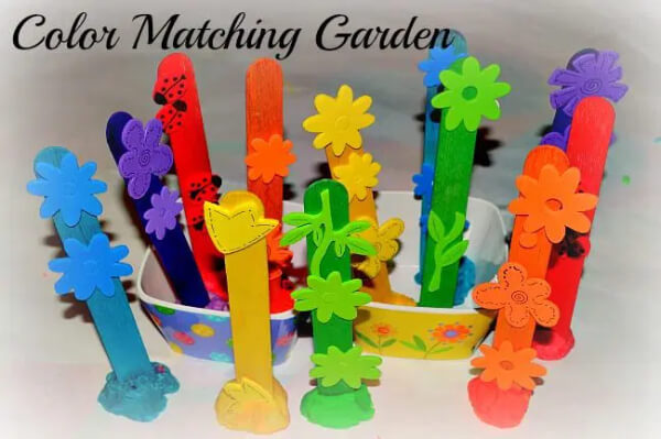 Color Matching Garden Craft For Fine Motor Skills