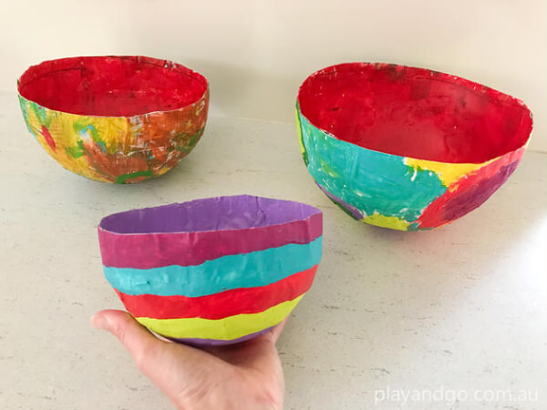 Colorful & Easy Paper Bowl Craft Ideas