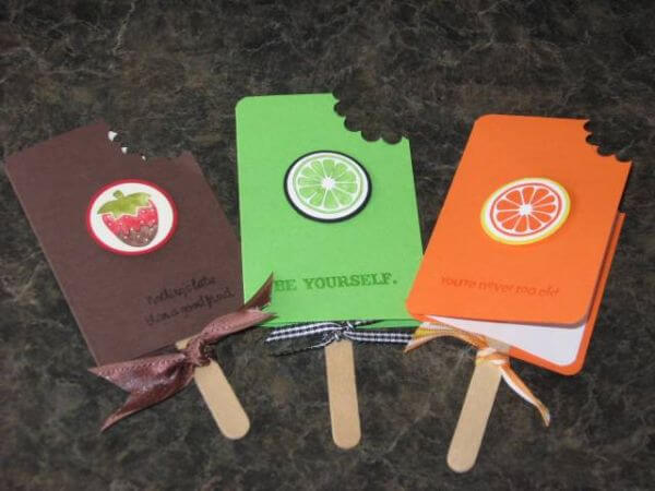 Handmade & Creative Card Craft Activity With Popsicle Sticks