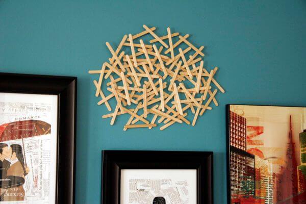 DIY & Creative Popsicle Artwork Stick Craft Ideas At Home For Adults