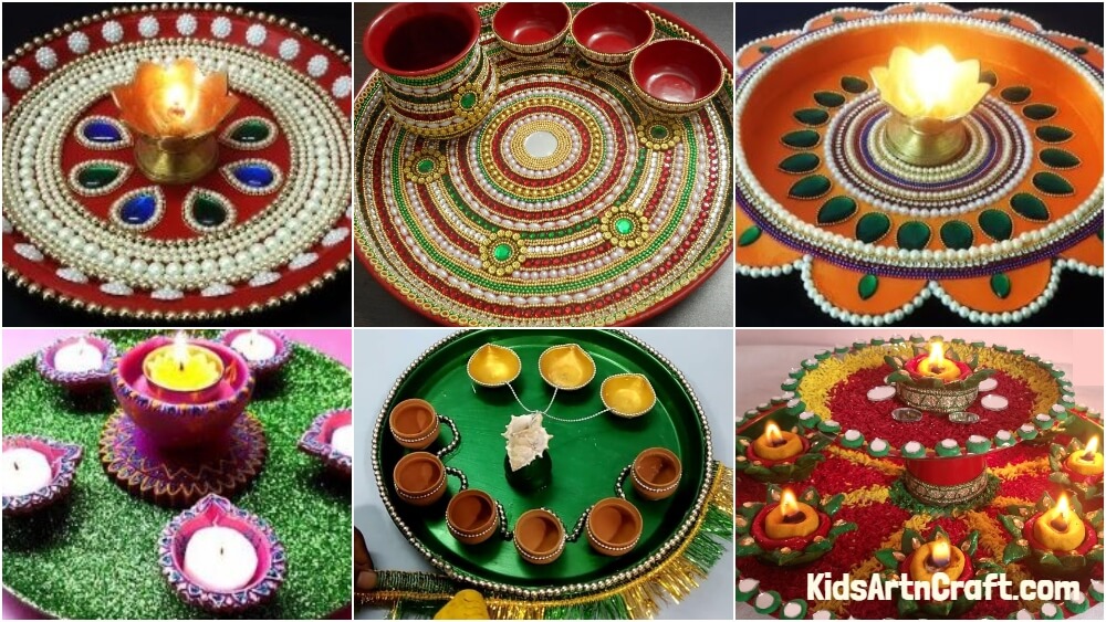 Aarti Thali Decoration | Paper crafts, Art drawings sketches creative, Decor