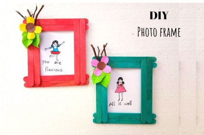 DIY Cute & Easy Frame At Home