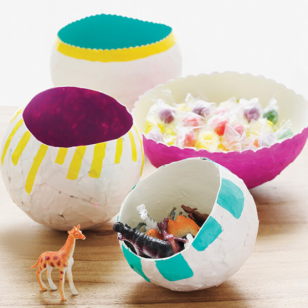 DIY & Easy Paper Mache Bowl Craft Idea For Kids