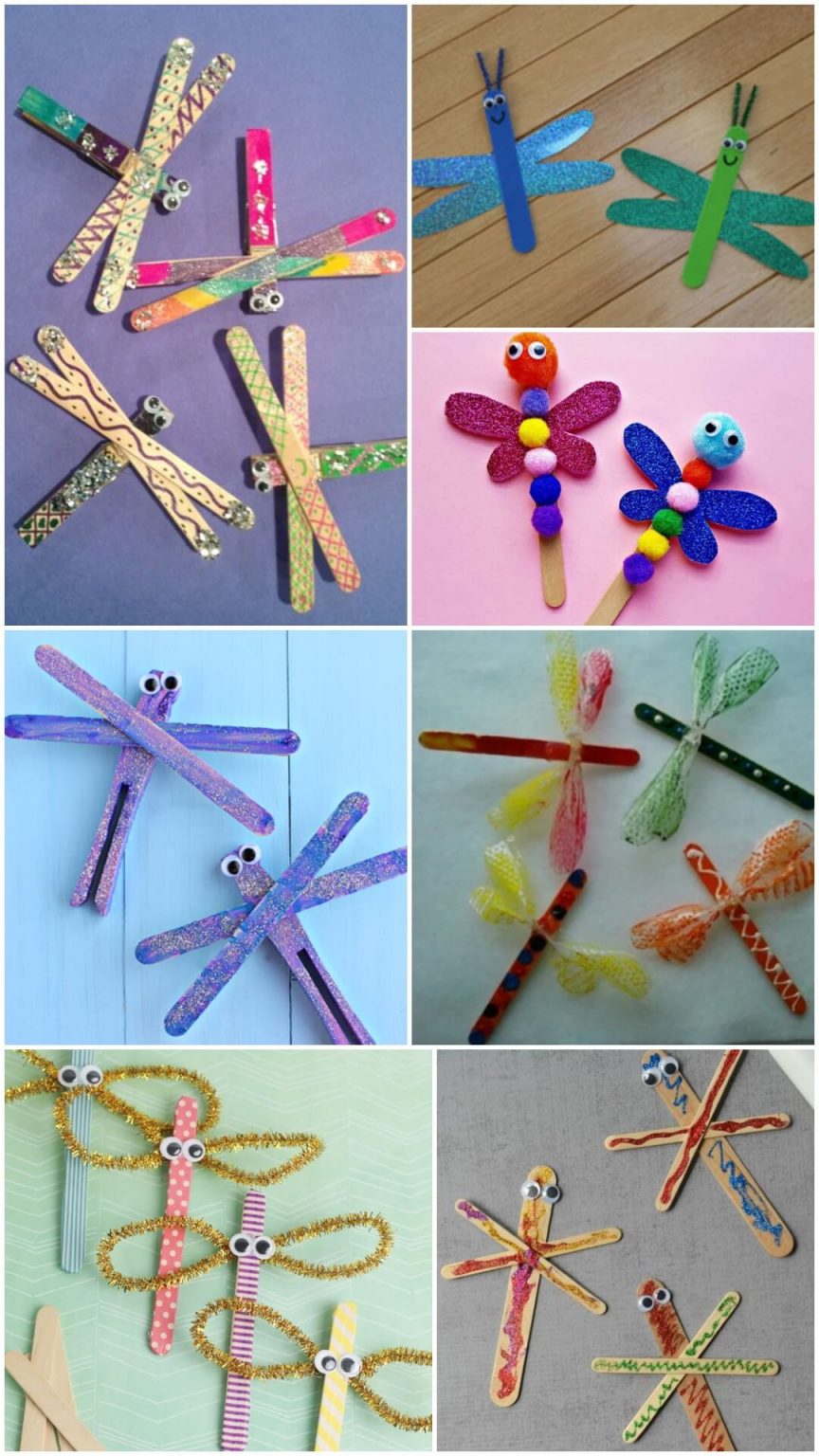 Dragonfly Popsicle Sticks Crafts For Kids Kids Art & Craft