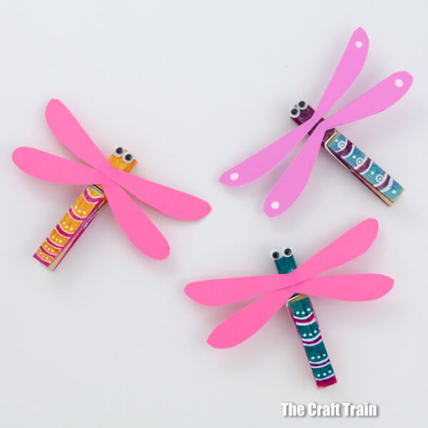 Easy Dragonfly Craft Using Paper
