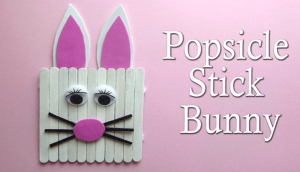 Easy Easter Bunny Craft for Kids With Popsicle Sticks