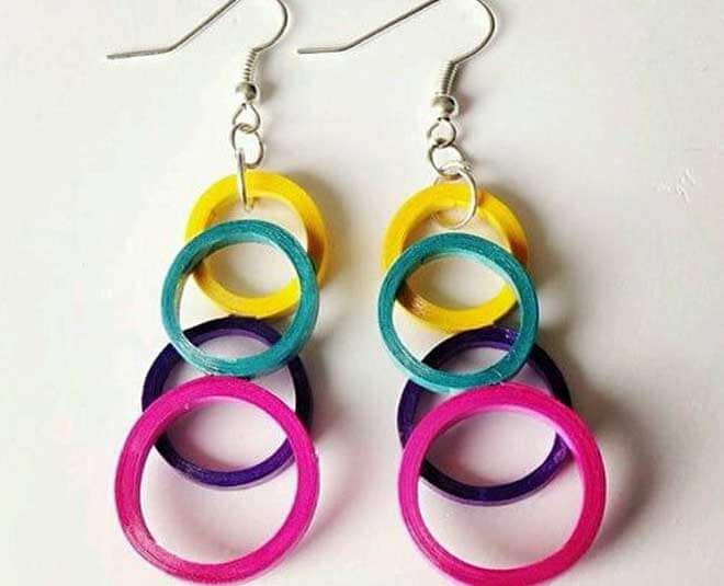 Easy Quilled Paper Earrings Craft