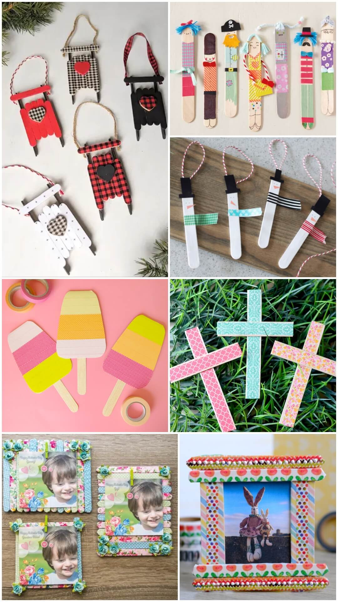 Easy Washi Tape Popsicle Stick Crafts For Kids