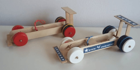 DIY Fun And Exciting Race Car Toy Popsicle Stick Crafts For Kids