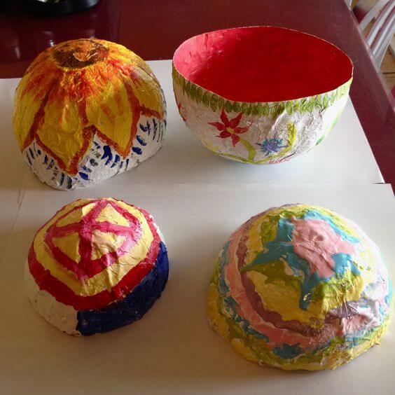Fun & DIY Paper Mache Bowl Craft Ideas With Paper Mache