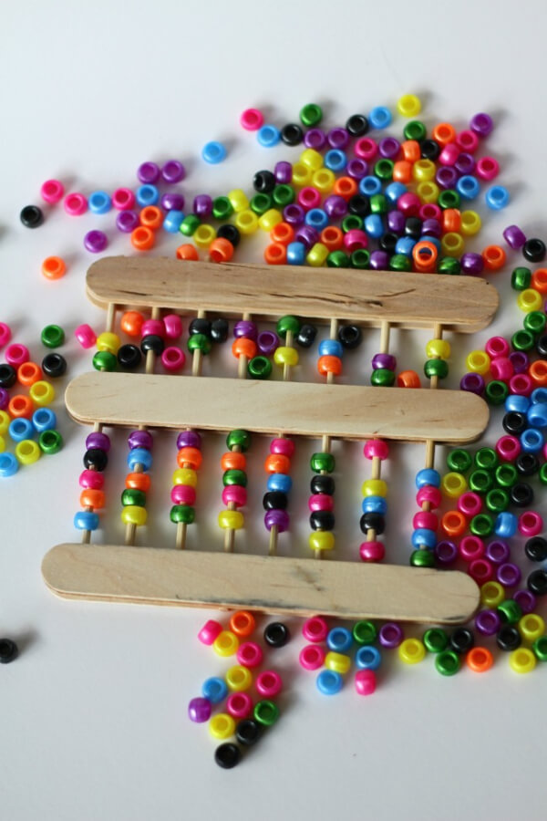 Fun To Make Learning Activities With Popsicle Abacus Stick Craft For Kids