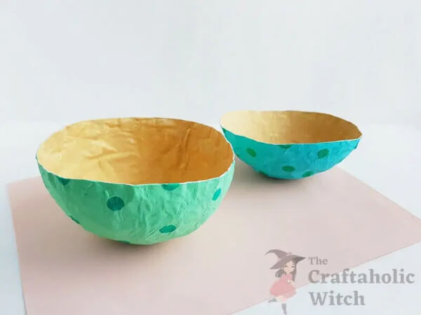 How To Make Bowl Using Balloon & Paper Mache Craft Ideas For Kids