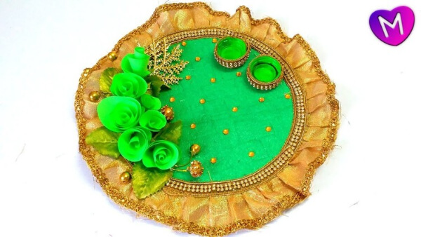 How To Make Decorated Puja Thali At Home