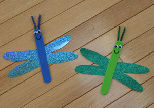 How To Make Dragonfly With Popsicle Stick & Paper