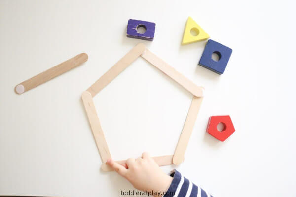 How to Make Geometric Shapes Activities Using Popsicle Stick