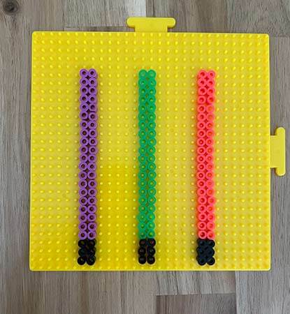 Easy Lightsaber Pattern Craft Ideas Using Perler Beads