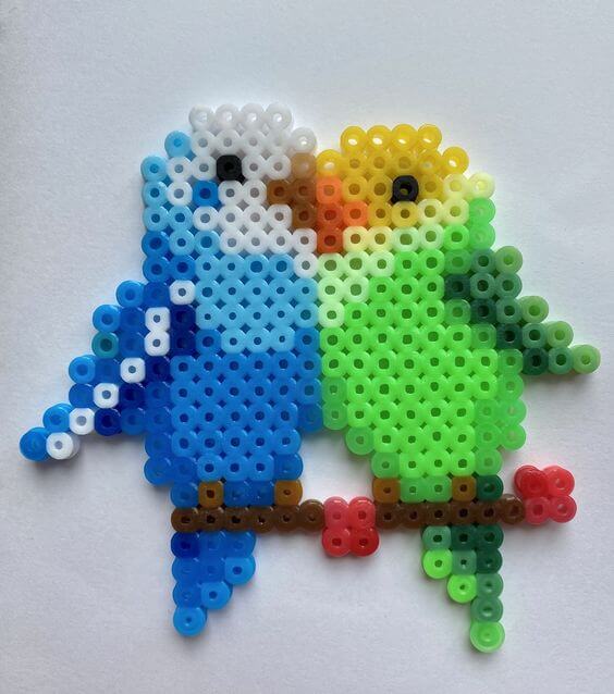 Love Birds Craft Ideas Using Perler Beads