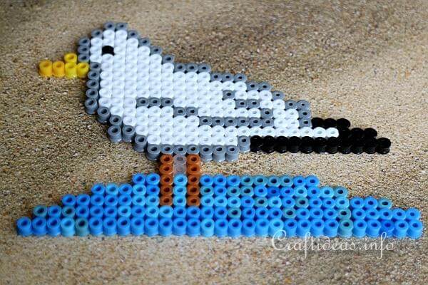Melting Seagull Bird Beads Craft Ideas At Home