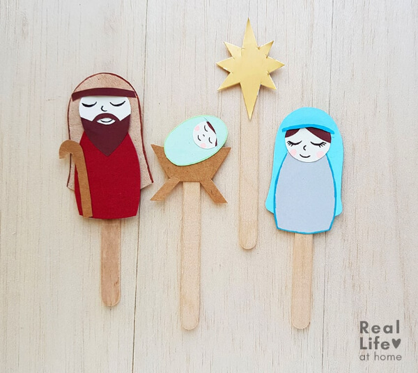 Easy Nativity Stick Popsicle Stick Crafts For Kids