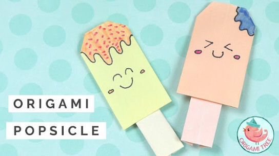 How To Make Origami Popsicle Craft Ideas