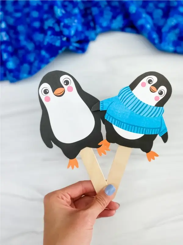 Penguin Puppet Craft Activity