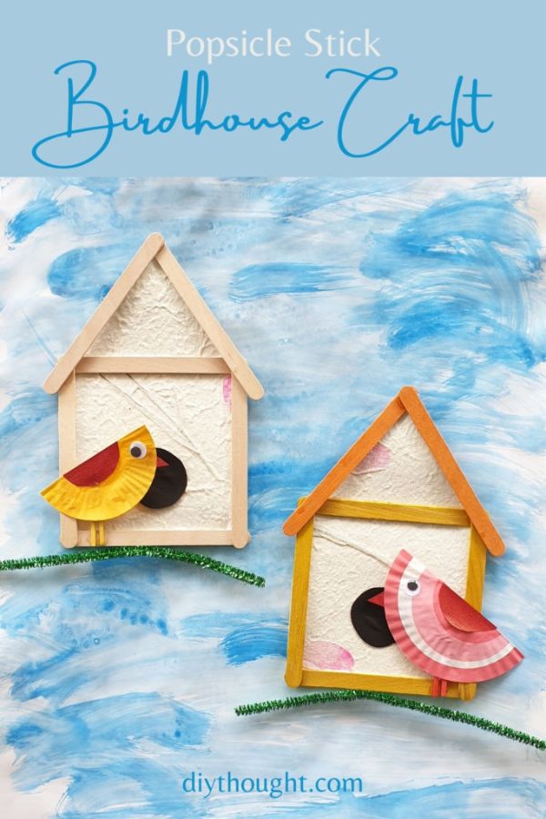 Popsicle Stick Birdhouse Craft Ideas