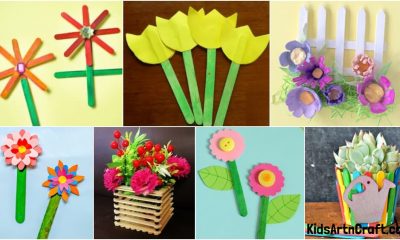 Popsicle Stick Flower Crafts For Kids
