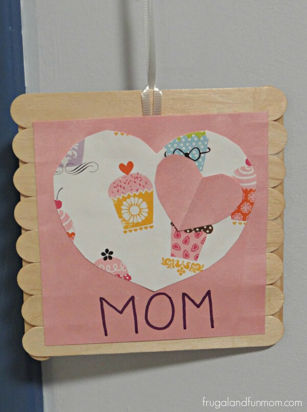 DIY Mother's Day Frame Craft With Popsicle Stick