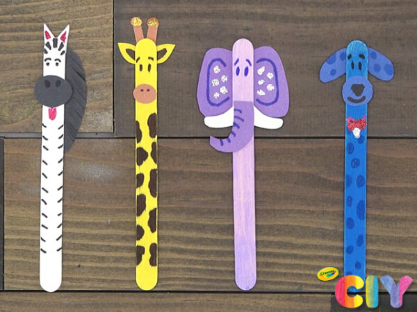 Easy Popsicle Sticks Animal Puppet for Kids