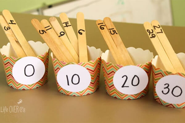 Fun & Learning Rounding Numbers Activity Using Popsicle Sticks