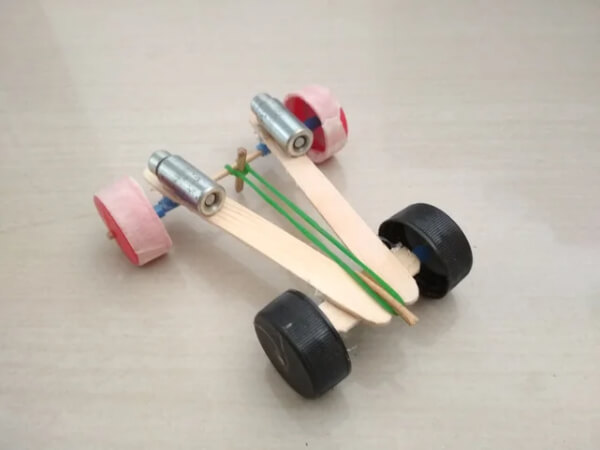 Simple And Easy Popsicle Stick Toy Car Craft