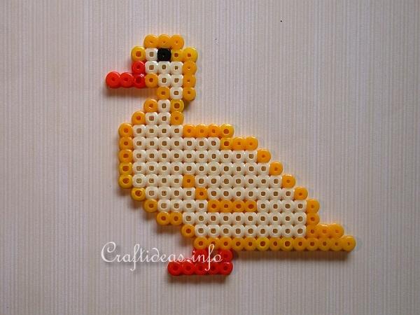 Simple Beads Duck Craft Idea For Kids