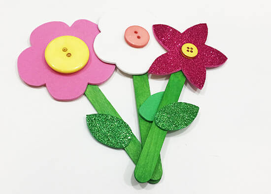 Simple Button Flower Craft Tutorial