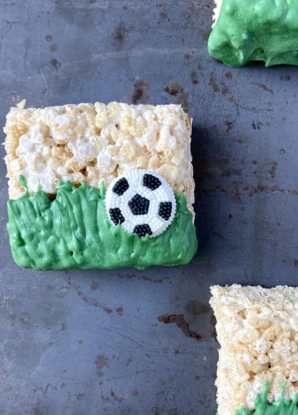 Silly Soccer Krispie Recipe Idea Using Rice For Kids