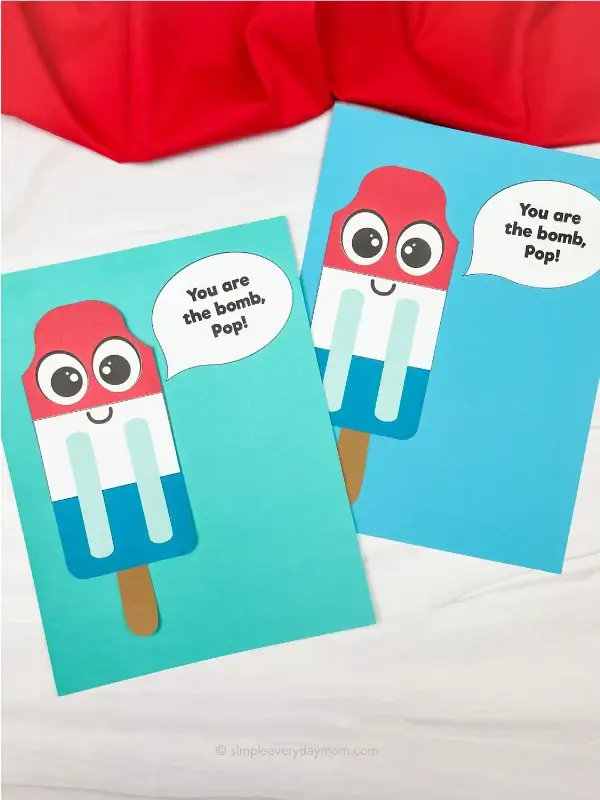 Template Of Ice Cream Card Gift For Dad