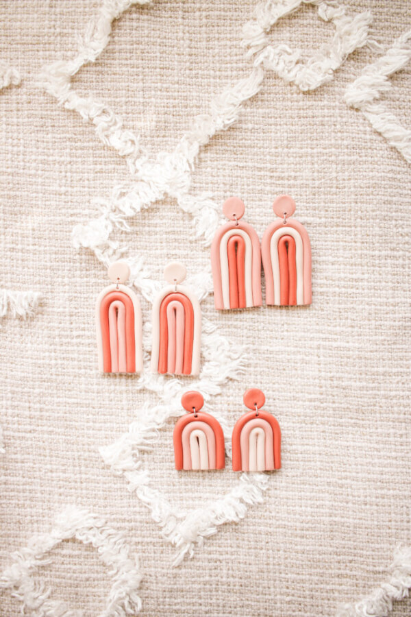 Unique Pastel Coloured Earring Craft Ideas Using Clay