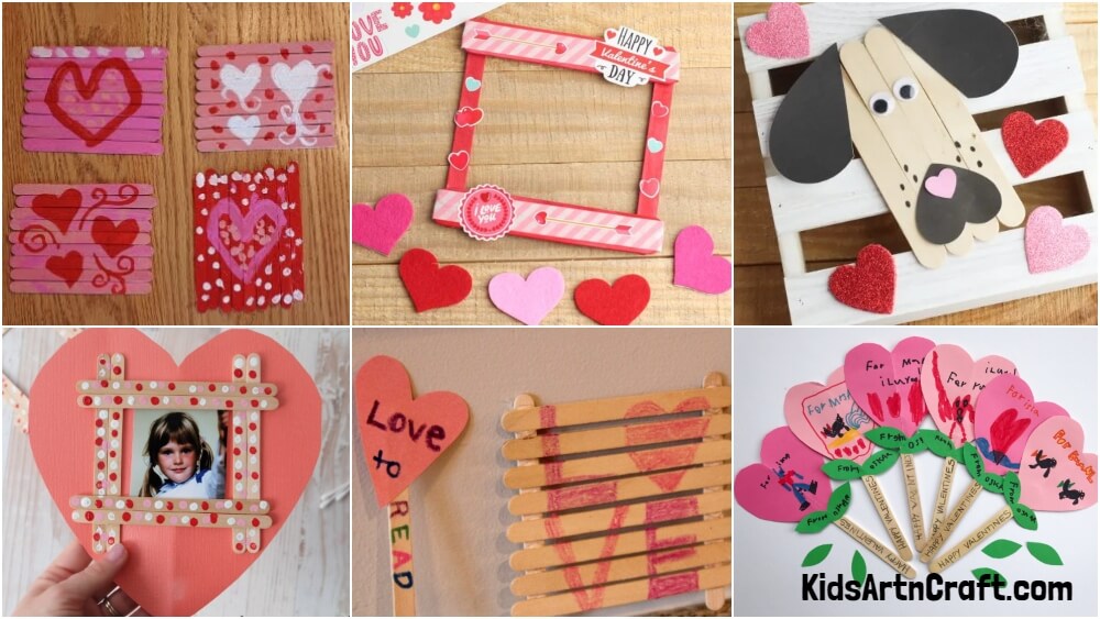 Valentine Popsicle Stick Crafts For Kids