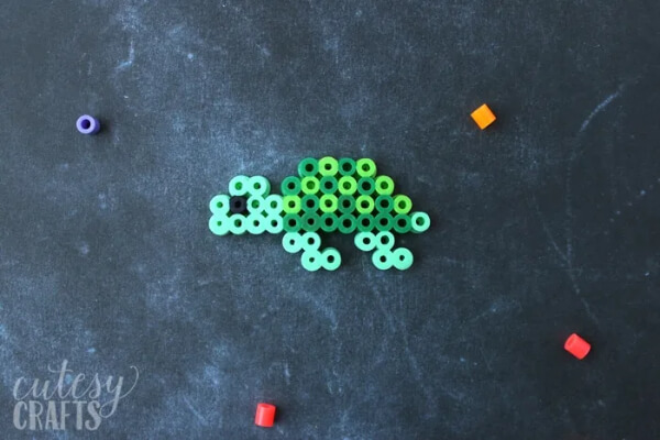 Very Easy Turtle Perler Bead Pattern Craft For Kids