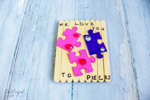 You're My Missing Piece Valentine Popsicle Stick Crafts For Kids