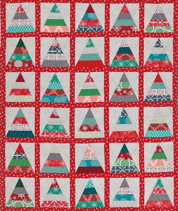 Adorable Christmas Tree Quilt Pattern Idea