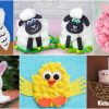 Animal Cotton Balls Crafts for Kids