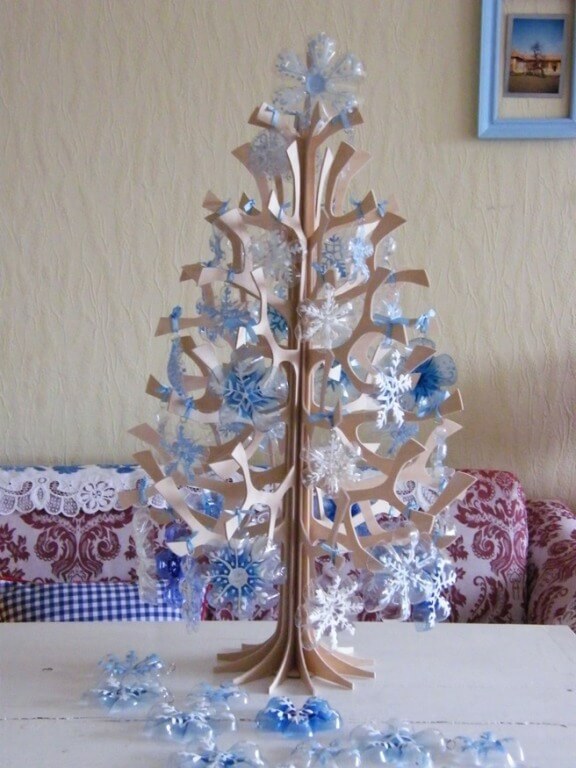 Beautiful Christmas Tree Decoration Craft Using Plastic Bottles