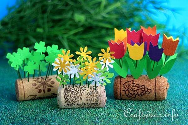 Beautiful Easter Cork Garden Best DIY Easter Craft: Cork Crafts for Easter