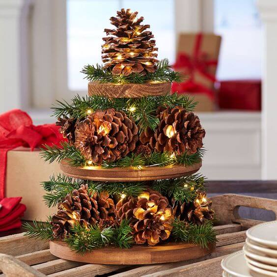 Beautiful Pinecone Decoration Craft Idea For Christmas