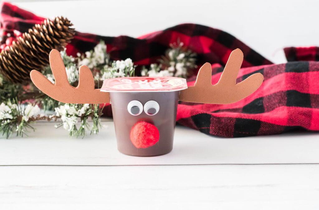 Creative & Simple Reindeer Pudding Cup Craft For Kindergarten Easy Reindeer Crafts For Kindergartners